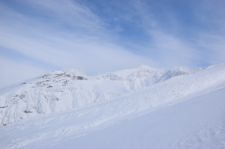 2019年3月3日 快晴の三段山を滑る_c0242406_16553846.jpg