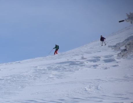 2019年3月3日 快晴の三段山を滑る_c0242406_16382566.jpg
