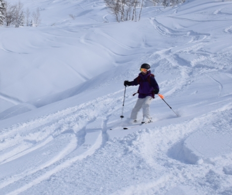 2019年3月3日　快晴の三段山を滑る_c0242406_16384831.jpg