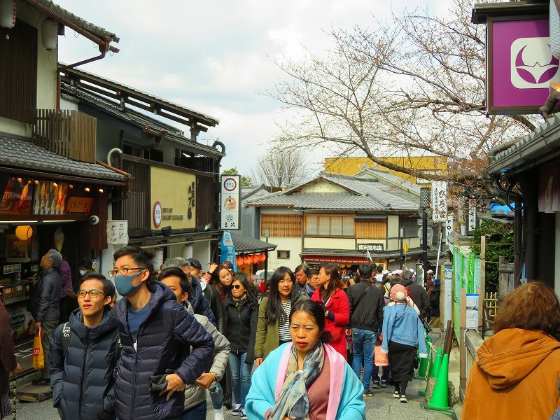 清水坂(二年坂・三年坂)と「枝垂れ桜」20190331_e0237645_17133149.jpg
