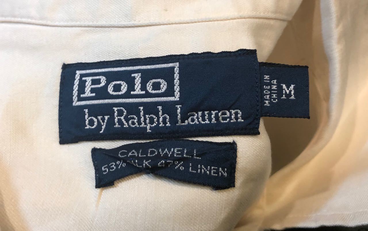  ４月６日（土）入荷！８０s〜POLO RALPH LAUREN ラルフローレン　シルク×リネン　オープンカラーシャツ！_c0144020_14164507.jpg