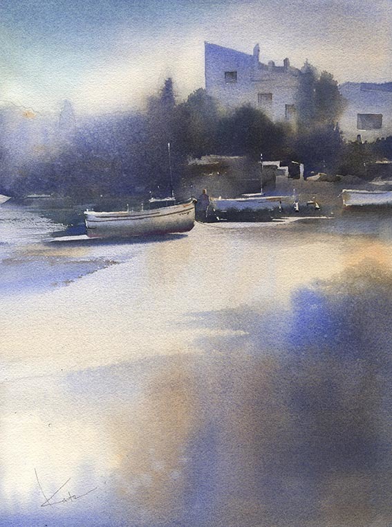 野外スケッチ《小網代湾》 - Plein-air sketching - | 塾長の日記