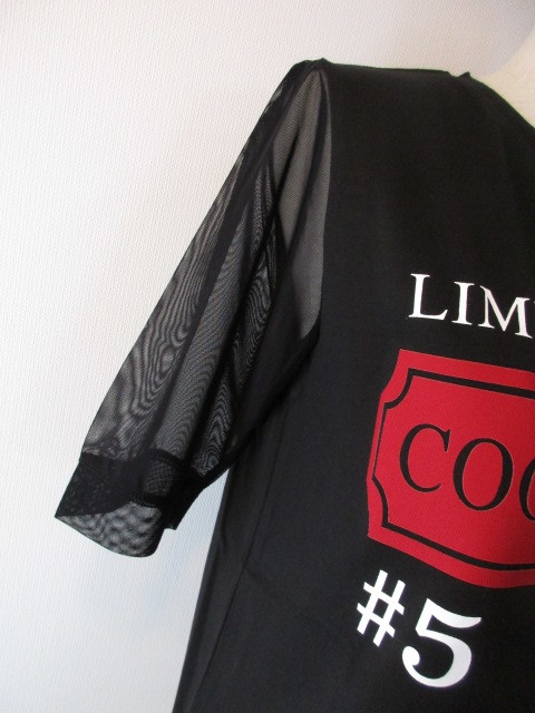 クーラ　COOLA　袖メッシュ切替Print Tee ☆_e0076692_20435635.jpg