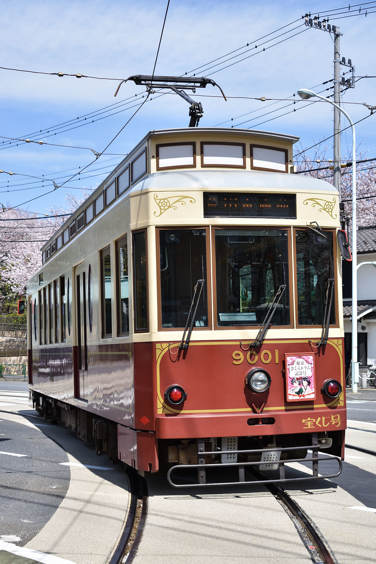 東京都交通局 9000形 9001号 東京さくらトラム記念号 19 Sky Lounge Garden Transporter Side