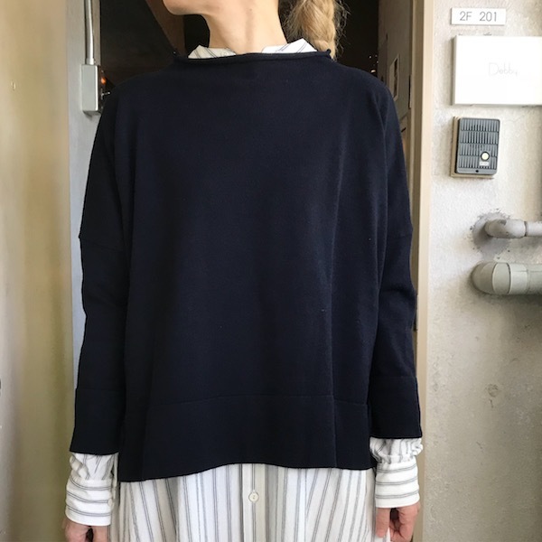 BOTTLENECK KNIT PULL OVER_d0364239_18534539.jpg