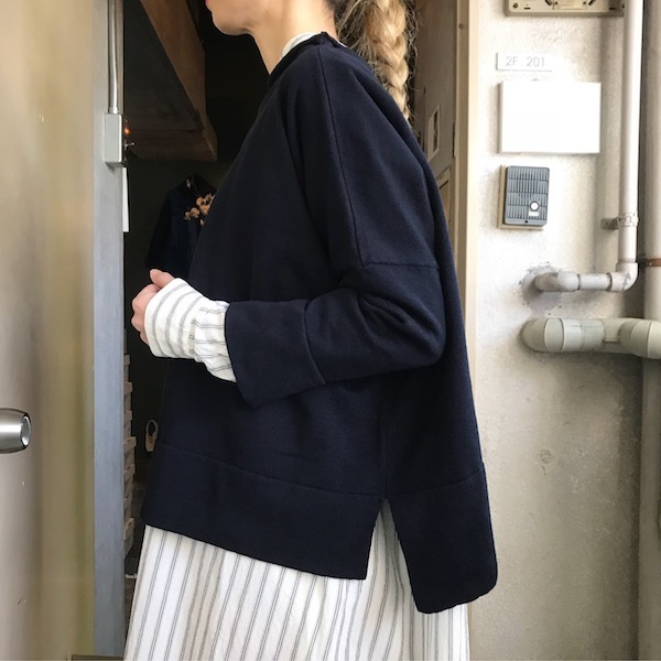 BOTTLENECK KNIT PULL OVER_d0364239_18540149.jpg