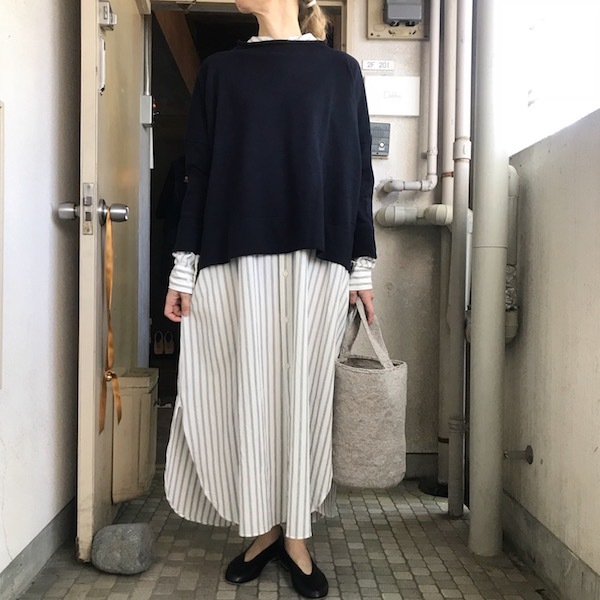 BOTTLENECK KNIT PULL OVER_d0364239_18542236.jpg