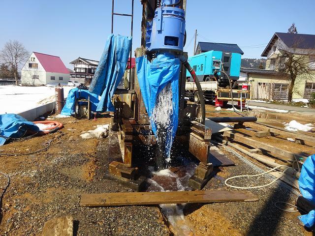 旧大和町にエアー工法の井戸が掘りあがりました_a0084753_19102700.jpg