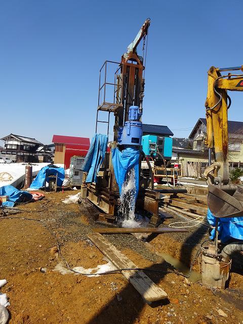 旧大和町にエアー工法の井戸が掘りあがりました_a0084753_19104013.jpg