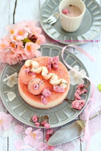桜ティラミスケーキ♡_a0134594_23153765.jpg
