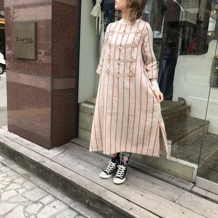リネンフィリーズストライプナポレオンワンピース Sapporo Staff Blog