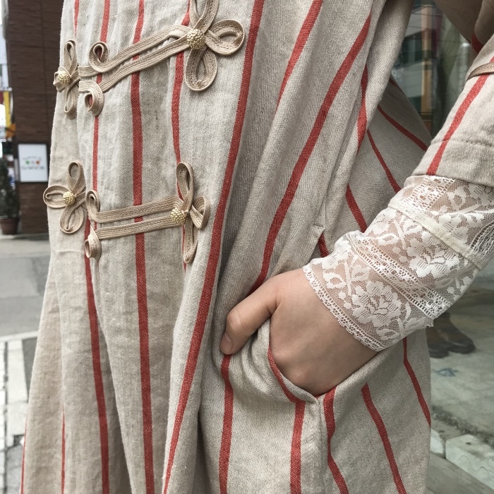 リネンフィリーズストライプナポレオンワンピース Sapporo Staff Blog