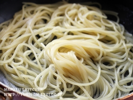 パスタの難点解決法 水漬け 昆布水漬け パスタで時短簡単 もちもちパスタ スパイスと薬膳と