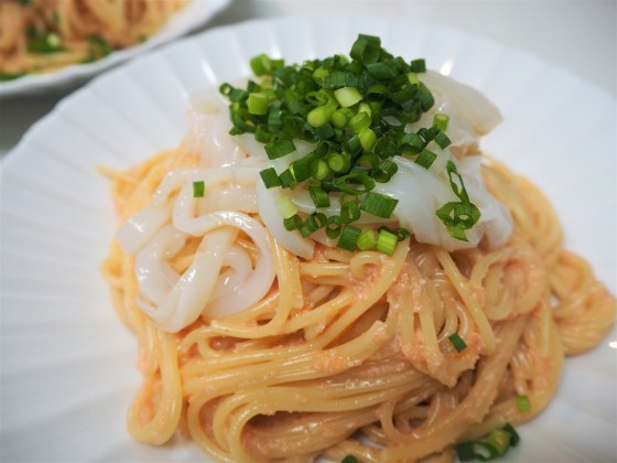 たらこ・いかパスタ_a0258686_06462007.jpg