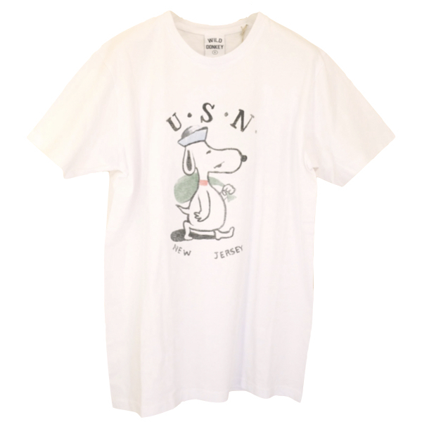 WILD DONKY ワイルド・ドンキー プリントTシャツ ”スヌーピー（風）”_c0118375_01313153.jpeg