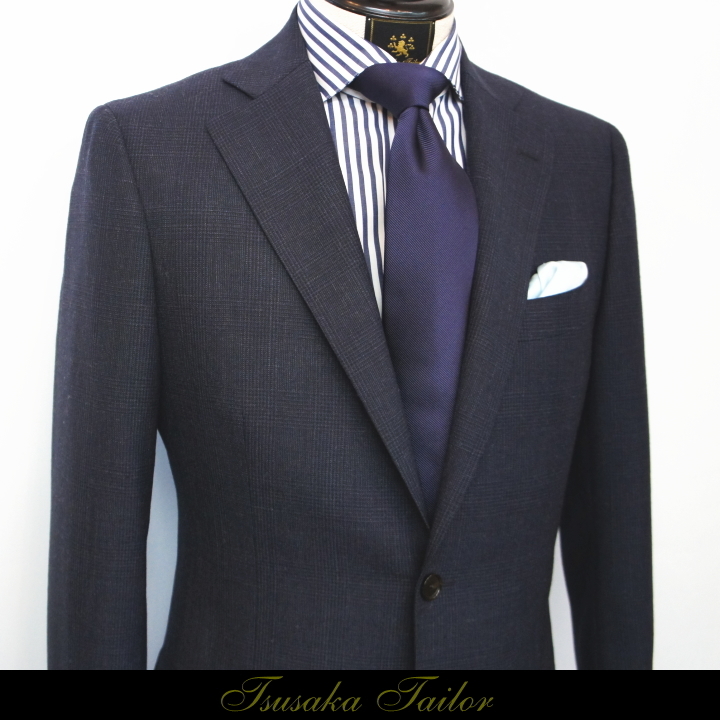 ⚫︎オーダーサロン製　英国ウィリアムハルステッド生地　3ピーススーツ William Halstead｜Order suit KS様 - Gally Men's Blog | 岩手