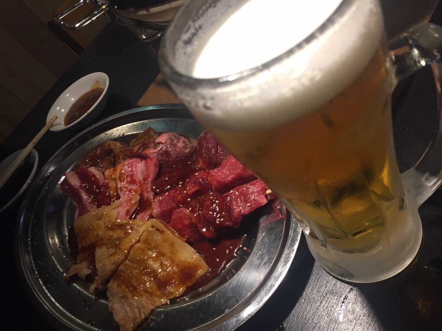 焼肉 鳥取牧場村 タレ漬け焼肉食べ放題_e0115904_11511022.jpg