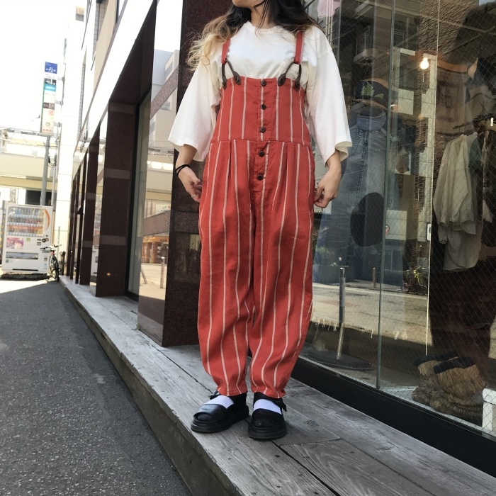 リネンフィリーズストライプパブサロペット : SAPPORO STAFF BLOG