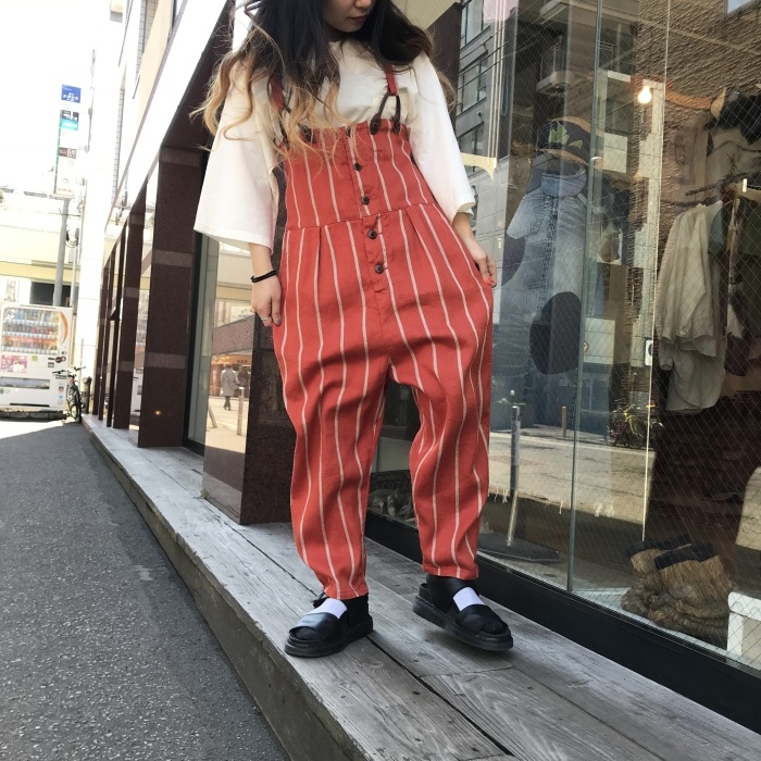 kapital リネンフィリーズ  ストライプ　パブ　サロペットオーバーオール kapital リネンフィリーズ ストライプ パブ サロペット