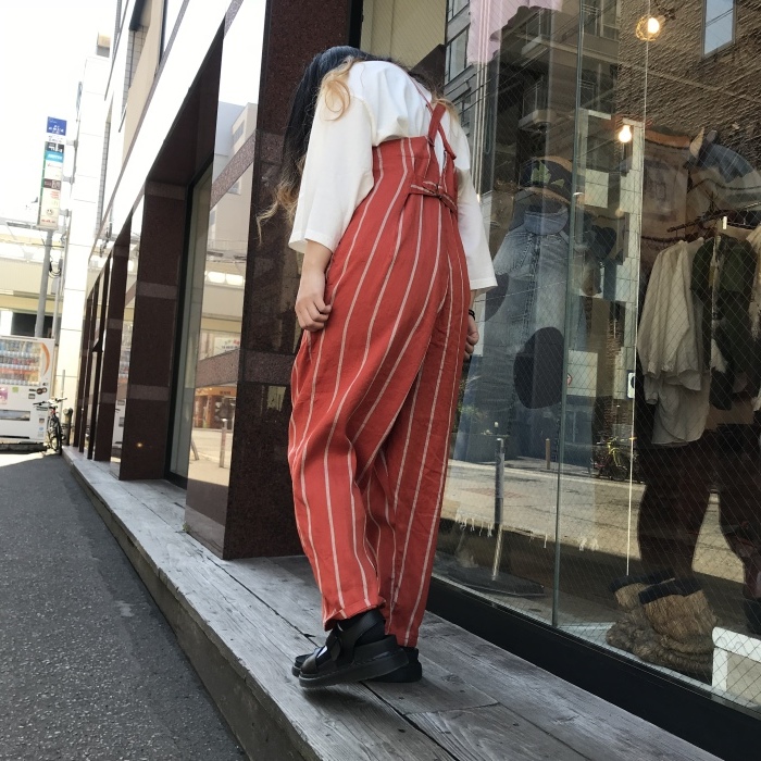 kapital リネンフィリーズ  ストライプ　パブ　サロペットオーバーオール kapital リネンフィリーズ ストライプ パブ サロペット