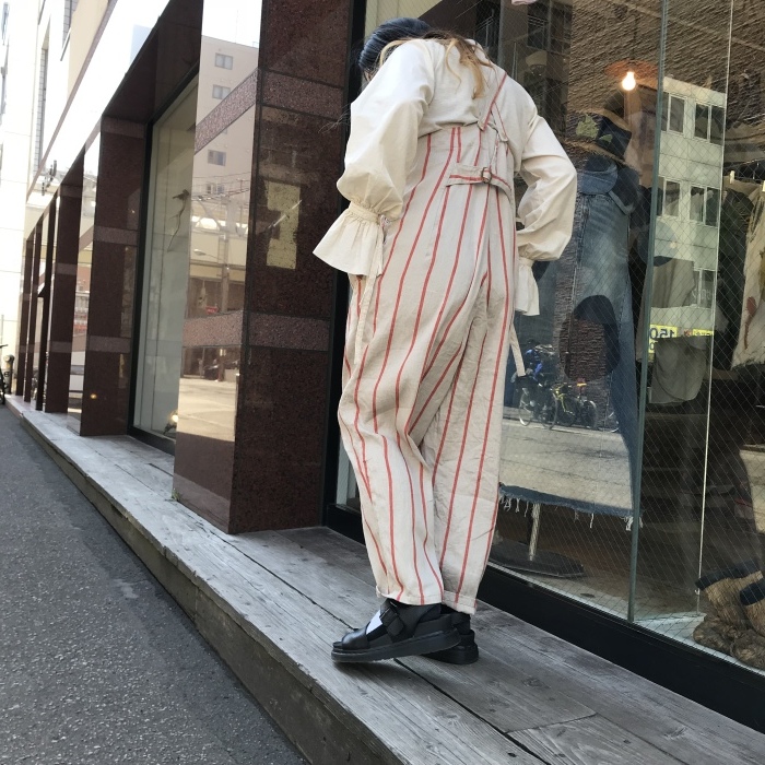 リネンフィリーズストライプパブサロペット : SAPPORO STAFF BLOG