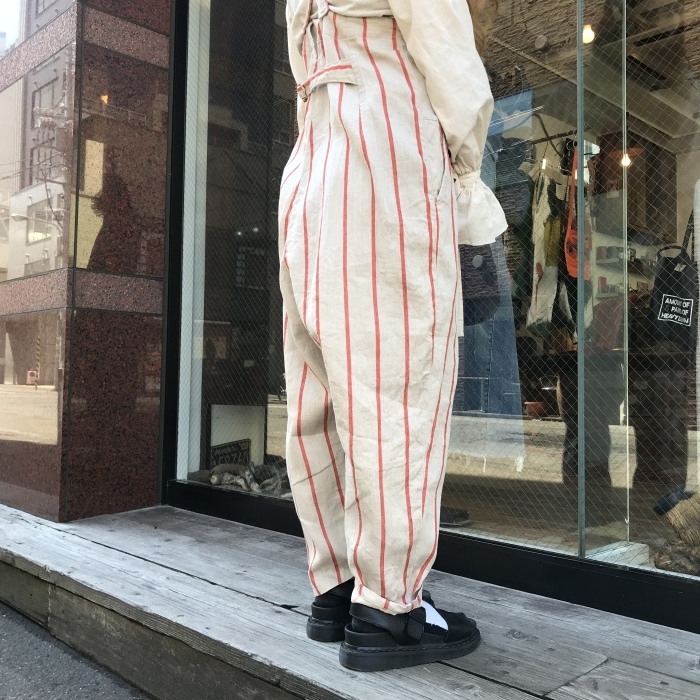 リネンフィリーズストライプパブサロペット : SAPPORO STAFF BLOG