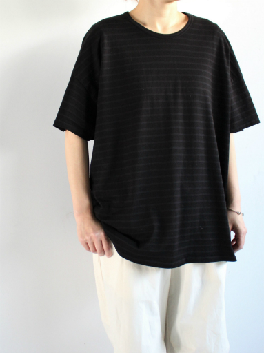 FACTORY ペルー綿ボーダー オーバーサイズ カットソー_b0139281_1825951.jpg