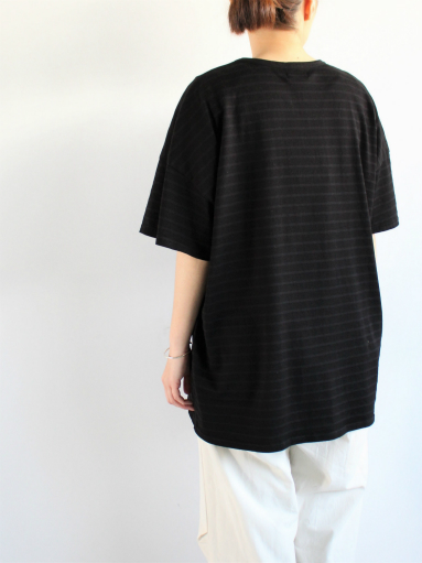 FACTORY ペルー綿ボーダー オーバーサイズ カットソー_b0139281_1831254.jpg