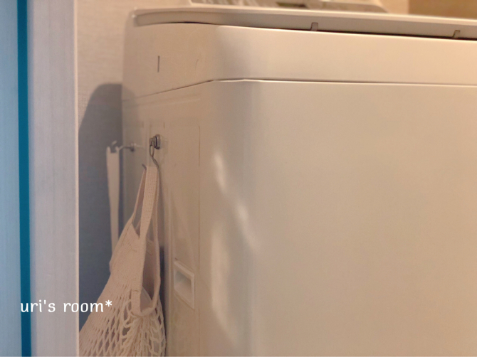狭い洗面所。洗濯機サイドを有効活用ヽ(´▽｀)/ それから回転寿司屋で中学生男子が選ぶデザート。_a0341288_10220365.jpg