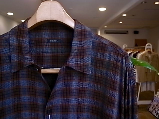 COMOLI Rayon Open Collar Shirt : TRUNK COMOLI Rayon Open Collar Shirt : TRUNK