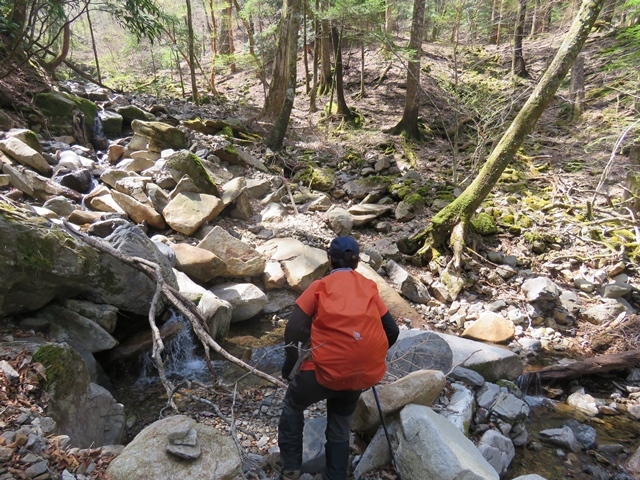 藤河内渓谷、観音滝、立松谷から木山内岳。_f0357487_10560244.jpg