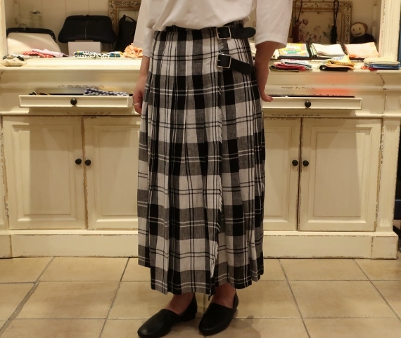 2019年 春夏のオニールオブダブリン リネンキルトスカートです。_c0227633_12505007.jpg