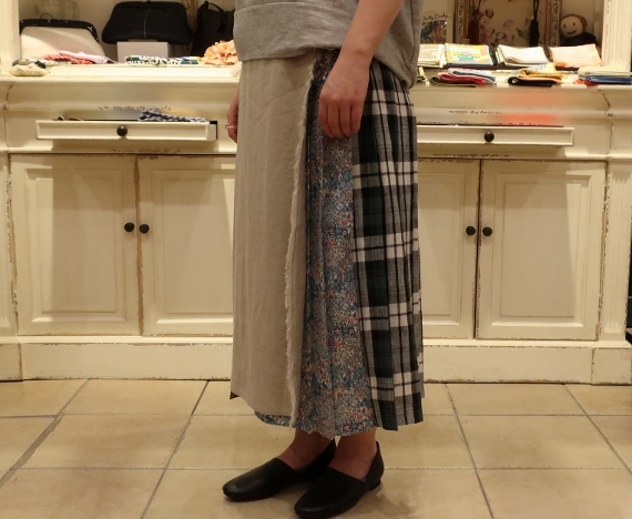 2019年 春夏のオニールオブダブリン リネンキルトスカートです。_c0227633_12520573.jpg