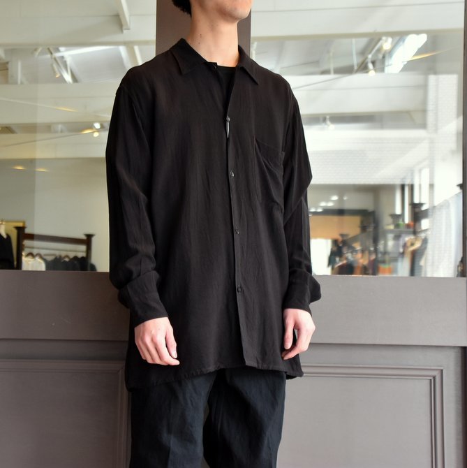 メーカー再生品】 サイズ1 レーヨンオープンカラーシャツ comoli - シャツ