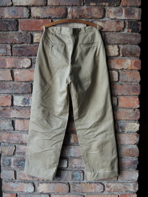 68s us army チノパン 68 U.S.ARMY COTTON CHINO PANTS RAPID ZIPPER--RECOMMEND