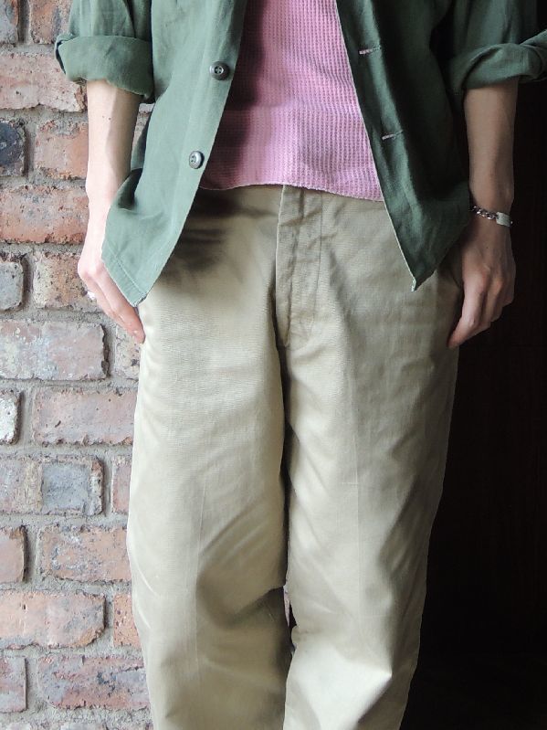68 U.S.ARMY COTTON CHINO PANTS RAPID ZIPPER--RECOMMEND