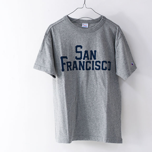 champion t shirt mens silver