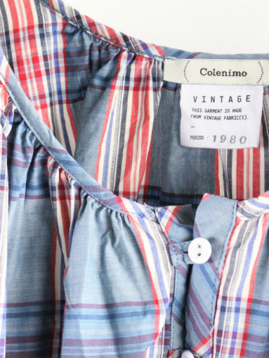 Colenimo　SMOCK - 80\'s VINTAGE MADRAS _b0139281_1530624.jpg