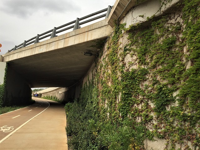 セルバンテス公園から続く遊歩道_b0064411_01303364.jpg