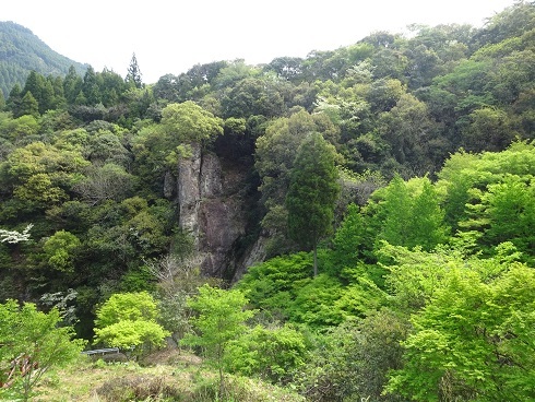 福岡浮羽町 長岩城跡 空見て思う