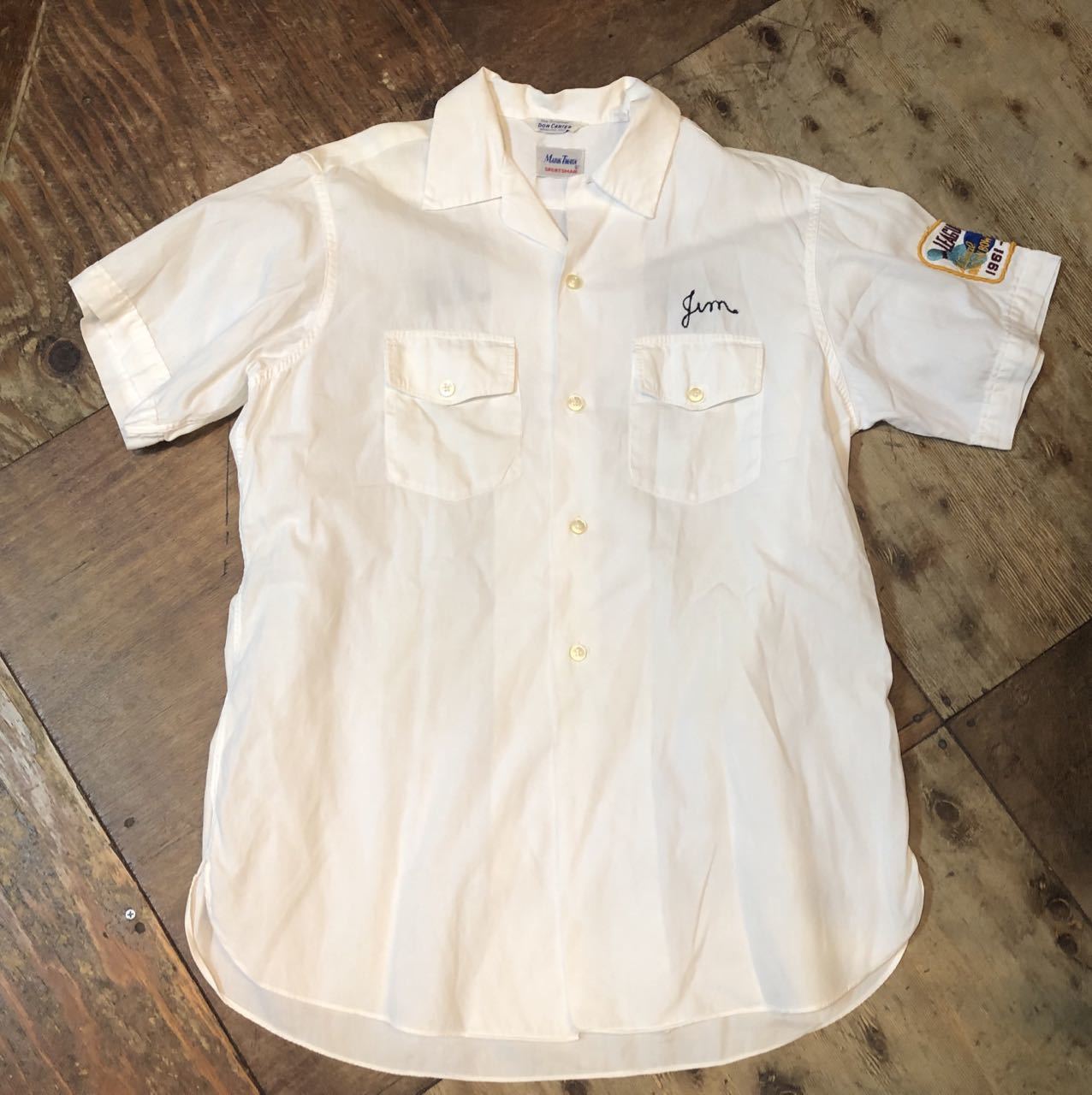  ４月２８日（日）入荷！マチ付 ５０s　all cotton MARK TWAIN ボーリングシャツ！　_c0144020_20084342.jpg