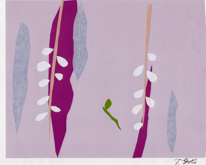 藤の花 切り絵おやじ