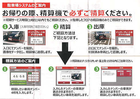 多摩センター：「クロスガーデン多摩」の駐車場料金システムが変更！注意！！！_c0014187_21211882.jpg