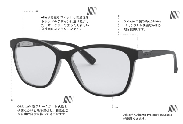 OAKLEY(オークリー)2019年春・新作オプサルミックメガネフレームALIAS(アリアス)発売開始!_c0003493_10361730.jpg