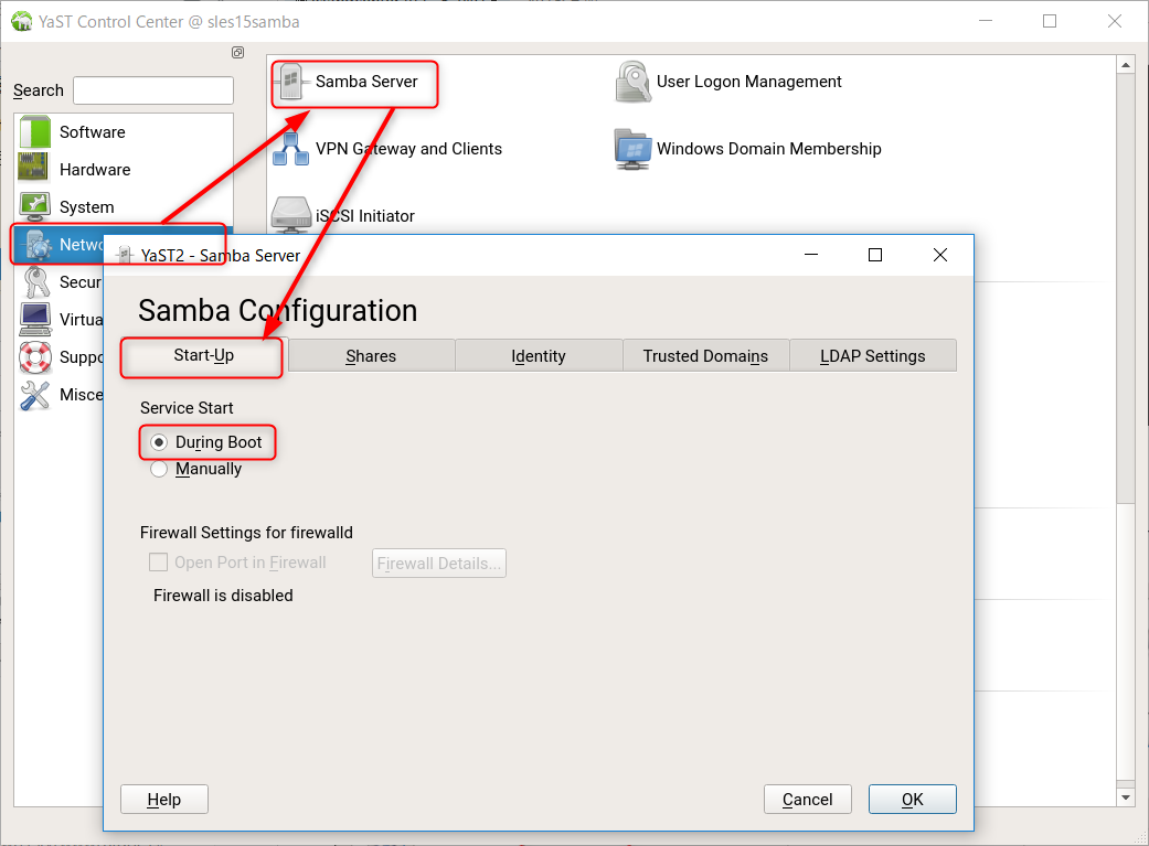 How to install samba on SUSE Linux  Enterprise 15 (SLES15) インストール_a0056607_14085682.png