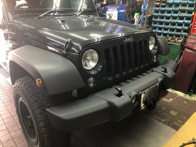 4月29日　ラングラーJKバンパー交換_d0001708_12245888.jpg