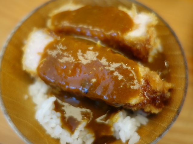 オトーさんのランチ ~ かつ+カレー_b0405262_20493372.jpg