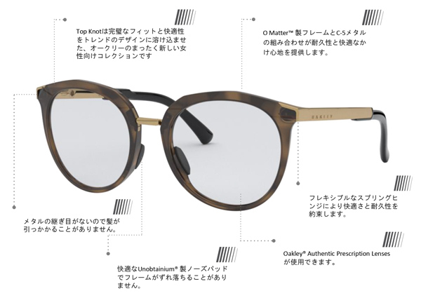 OAKLEY(オークリー)2019年スプリングコレクション新作レディースオプサルミックメガネフレームTOPKNOT(トップノット)入荷!_c0003493_19405158.jpg