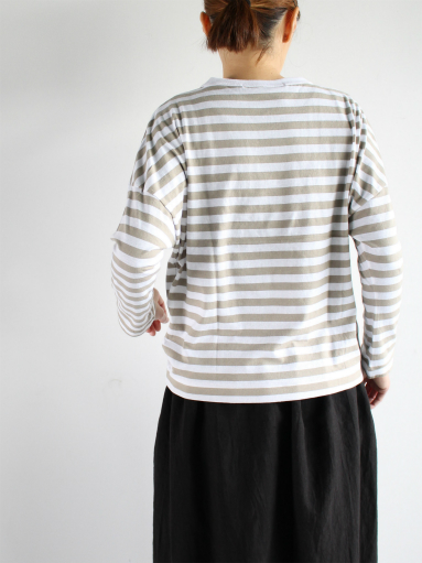 R&D.M.Co- GAUZE BORDER DROP SHOULDER SH _b0139281_15425741.jpg