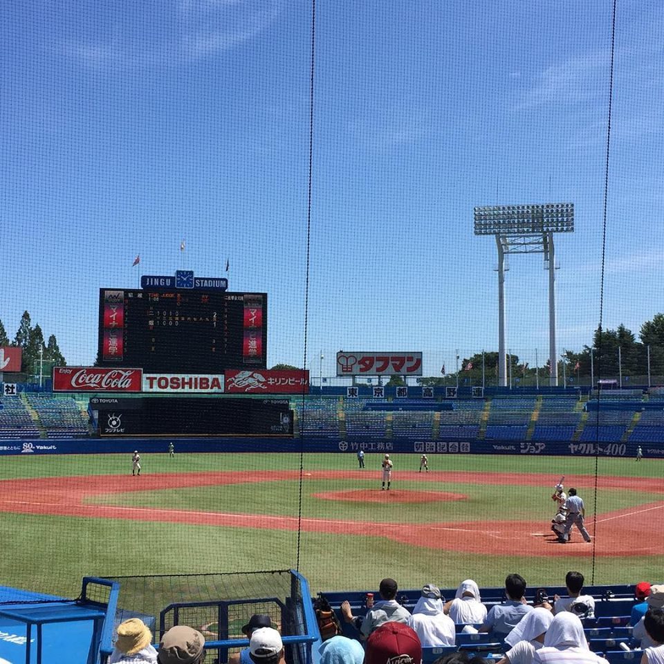高校野球東西東京大会 朝から好カード。_d0116799_12263461.jpg